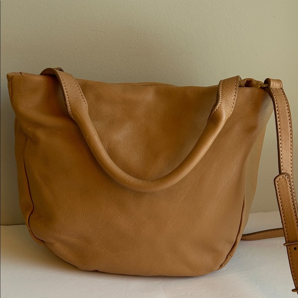 The Sak Collective Leather Camel Tan Hobo Crossbody Bag - Picture 4 of 13